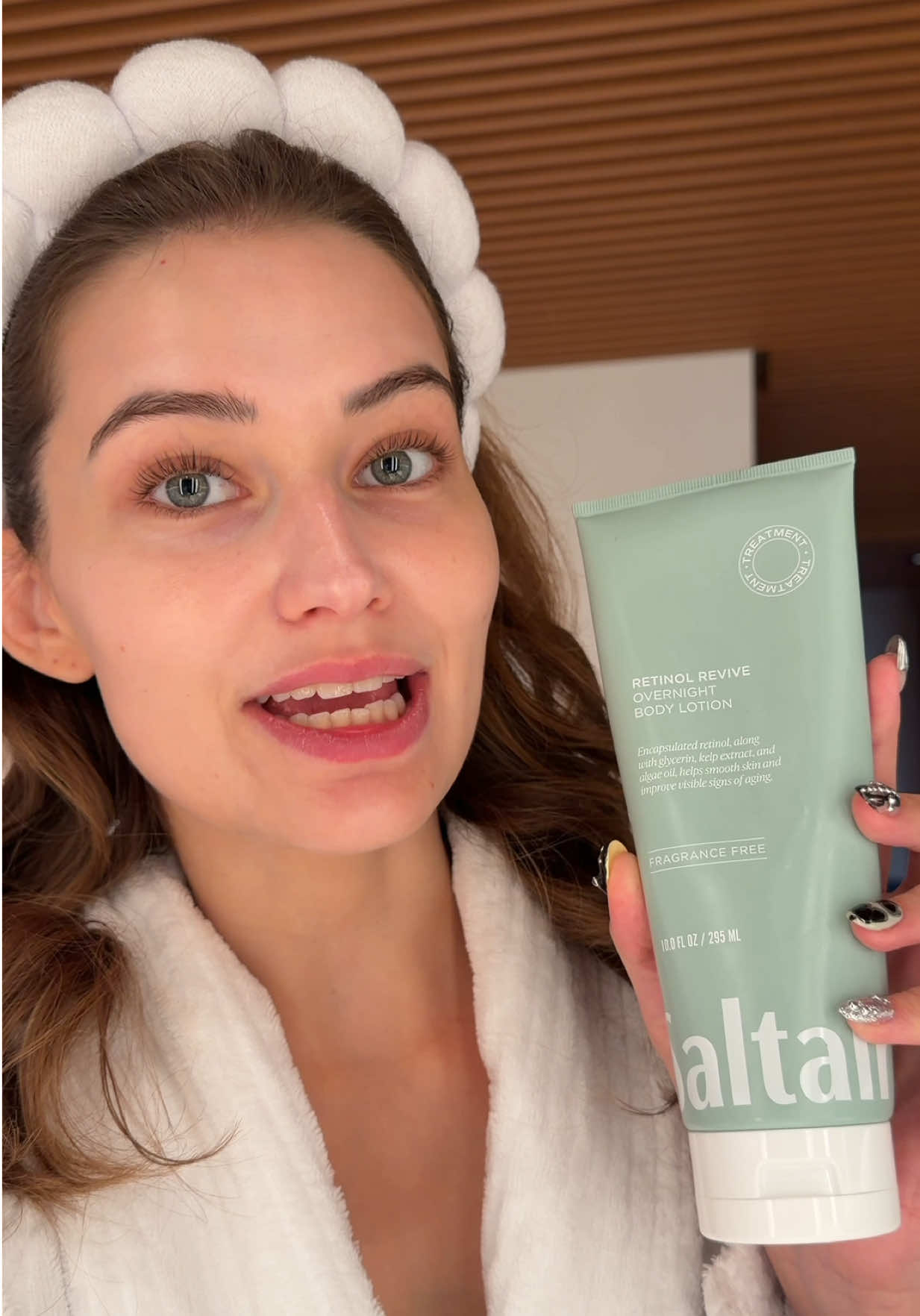 TikTok post by @sarahpalmyra for Saltair. Caption reads: If you’re in your 30s take this as your sign to....