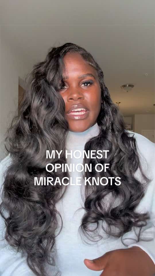 TikTok post by @mo.motivationn for Ywigs. Caption reads: BELIEVE THE HYPE 😭 @YWIGS #miracleknots....