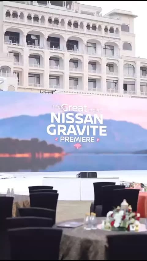 Instagram post by @krishanti23 for Nissan. Caption reads: The Great Indian Nissan Gravite Premiere is a....