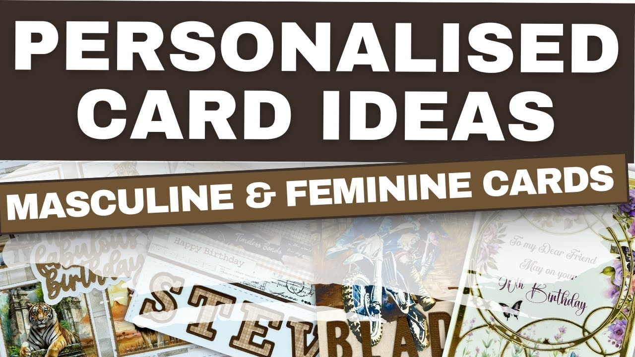 YouTube post by @lucypatrick for Creative Fabrica. Caption reads: How to Personalise Your Cards | Creative Ideas for....