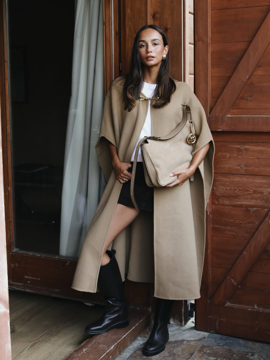 Instagram post by @blancaarimany for Michael Kors. Caption reads: Starting off strong with autumn inspiration....