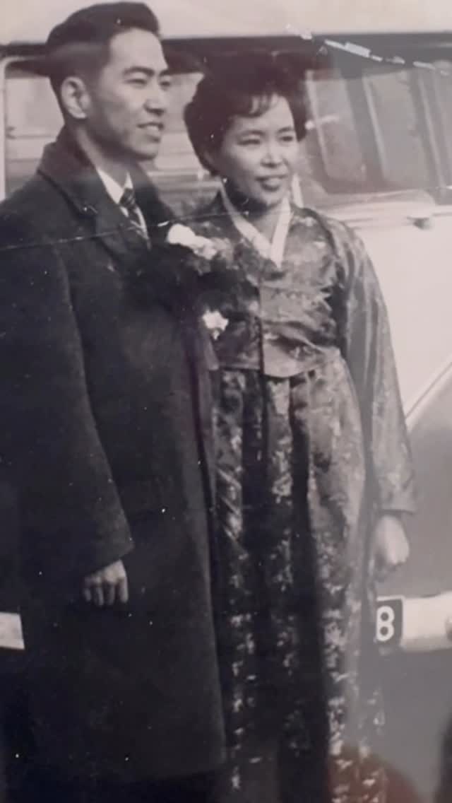 Instagram post by @juliariew for Penguin Teen. Caption reads: MY GRANDPARENT’S FORBIDDEN LOVE STORY 💕🇰🇷 Back....