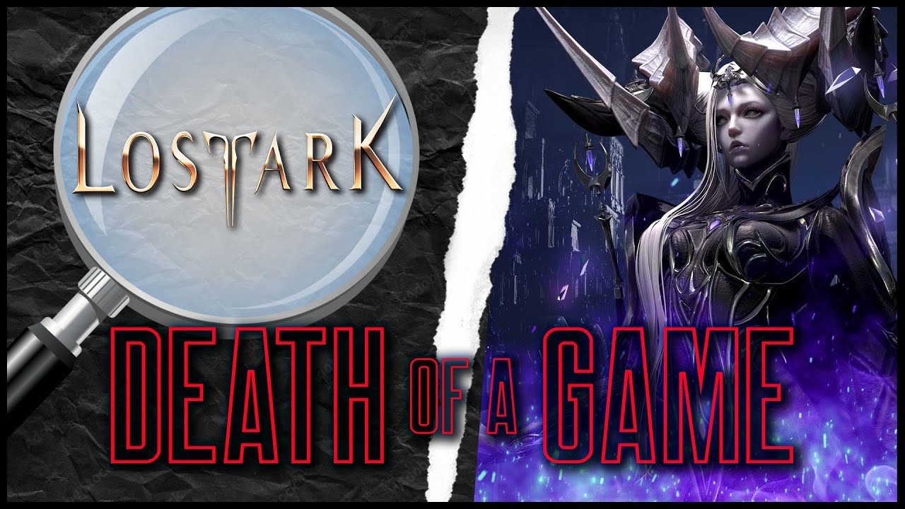 YouTube post by @nerdSlayerstudioss for Washington Post. Caption reads: Death of a Game: Lost Ark.