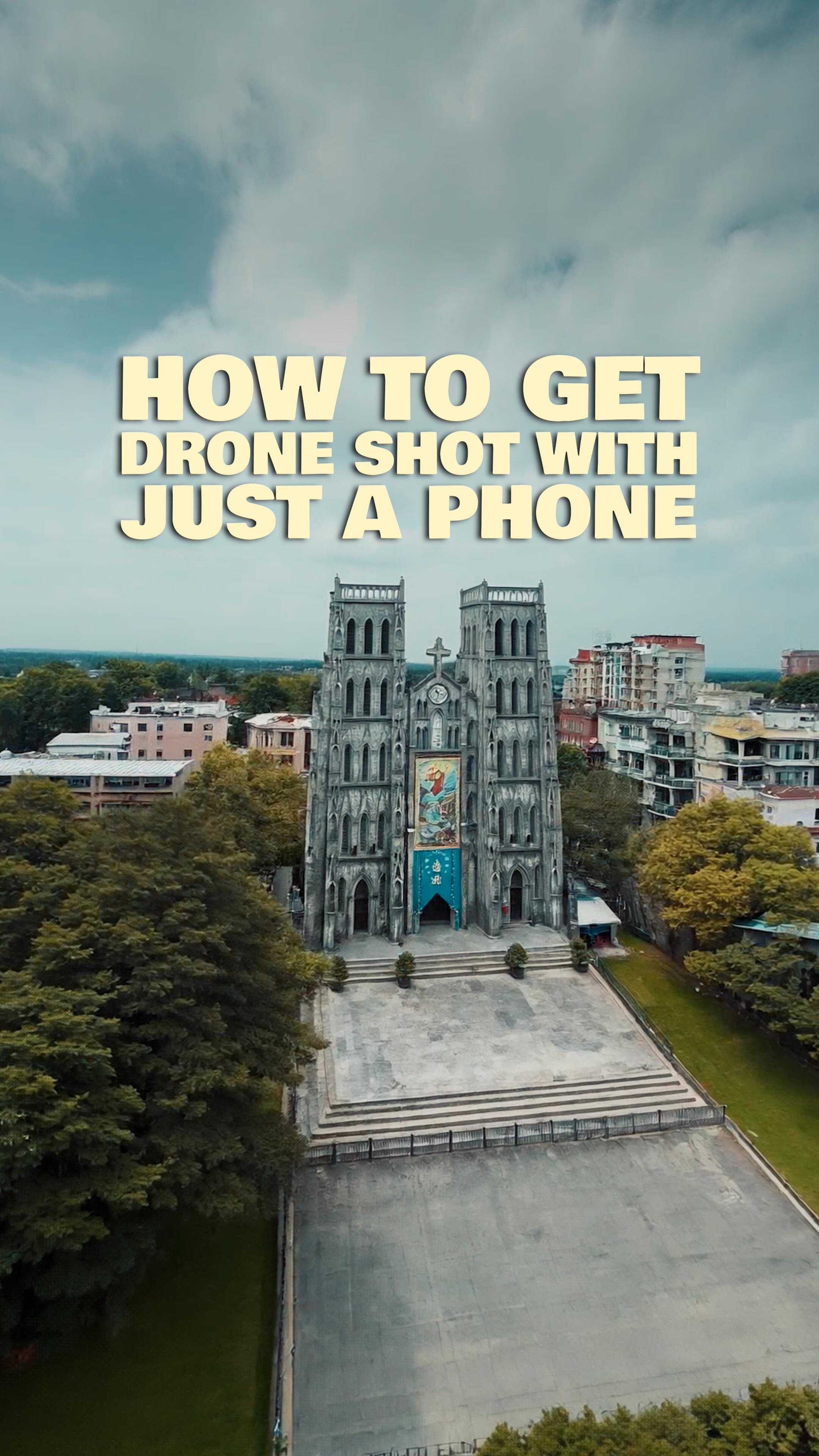 Instagram post by @__diditee__ for Artlist.io. Caption reads: How to get a drone shot with nothing but your....