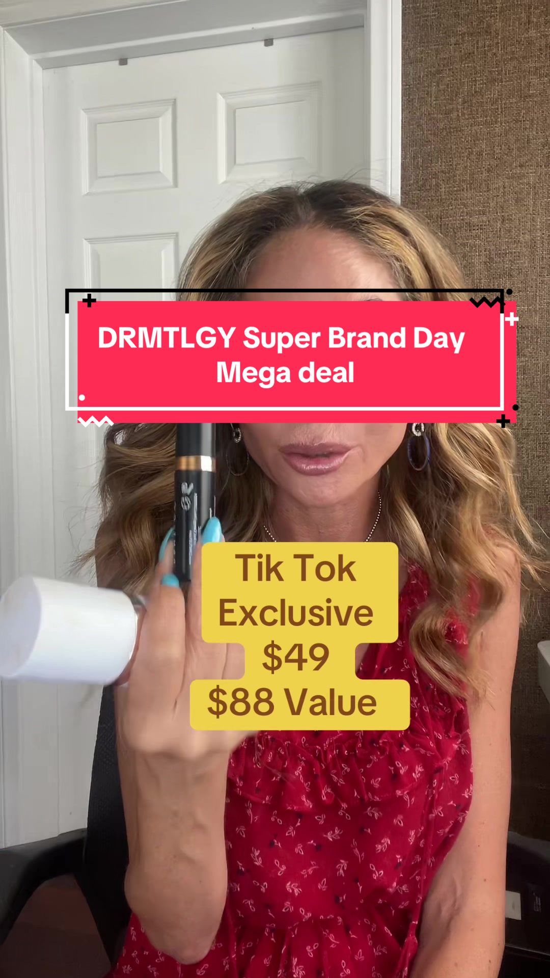 TikTok post by @arianemann for DRMTLGY. Caption reads: A total value of $88! For only $49 over 40% off....