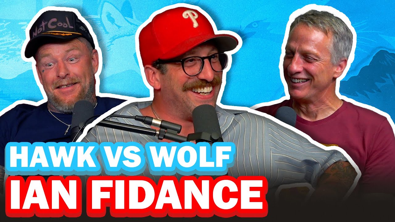YouTube post by @HawkvsWolf for Neveneyewear. Caption reads: Hawk, Wolf, and Ratman with Ian Fidance | EP 161 |....