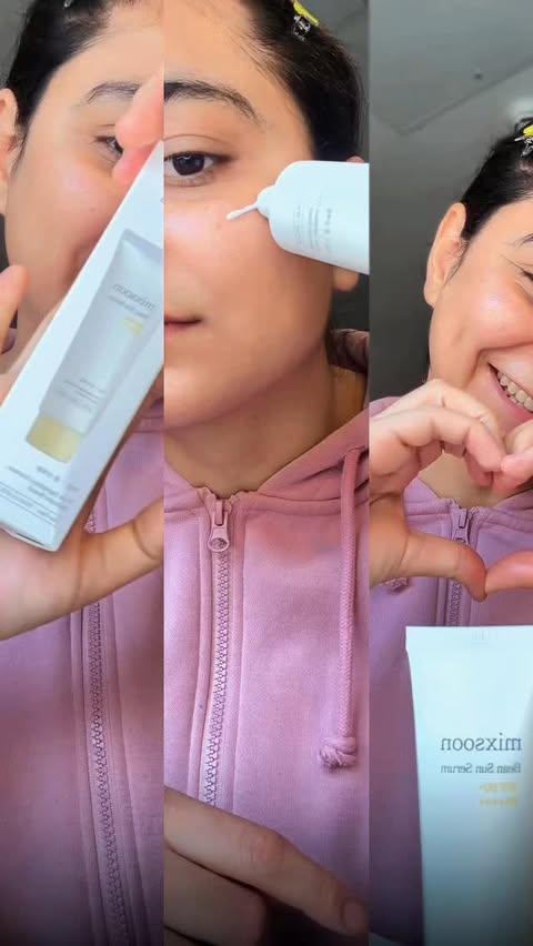 Instagram post by @sianna._.spitfire for Mixsoon. Caption reads: Mixsoon SPF50++++ Sunscreen ☀️ • Lightweight •....