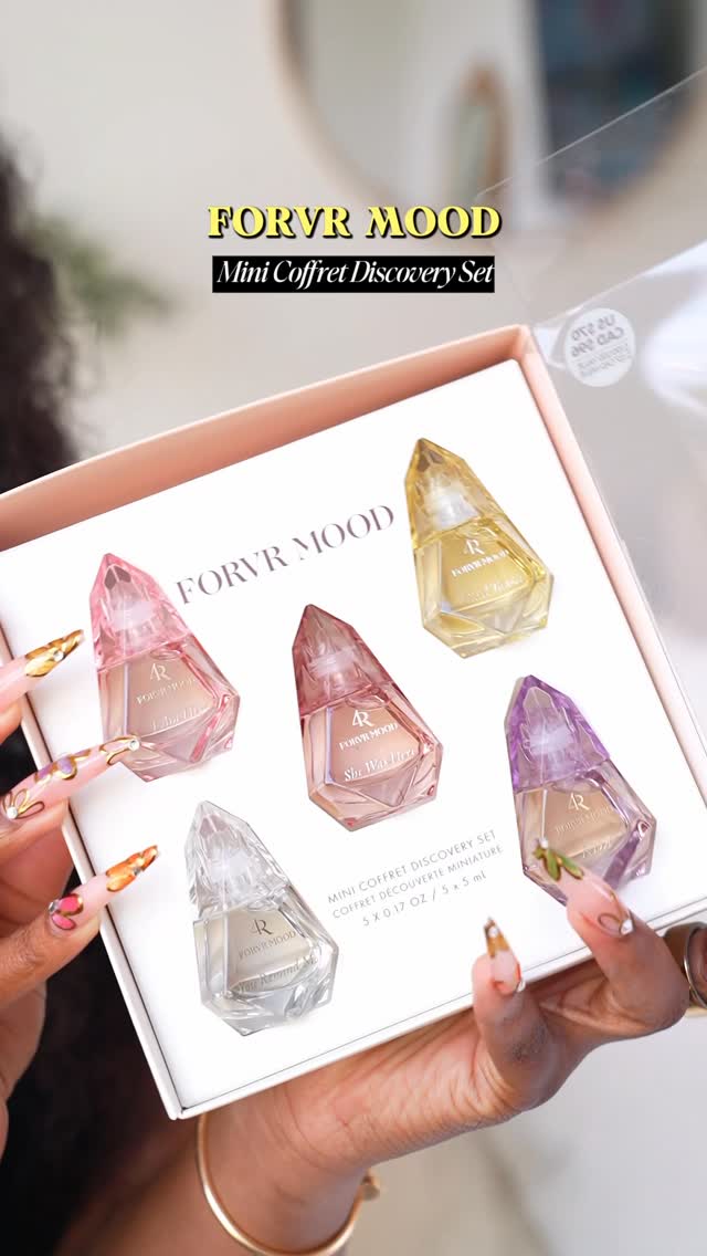 Instagram post by @funmimonet for FORVR MOOD. Caption reads: [...] stayed ✨Meet She Was Here, the star of....