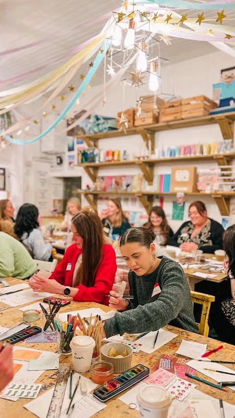 Instagram post by @jessiesartshed for Tide. Caption reads: [...] turn them into a business 😍 @tidebanking....
