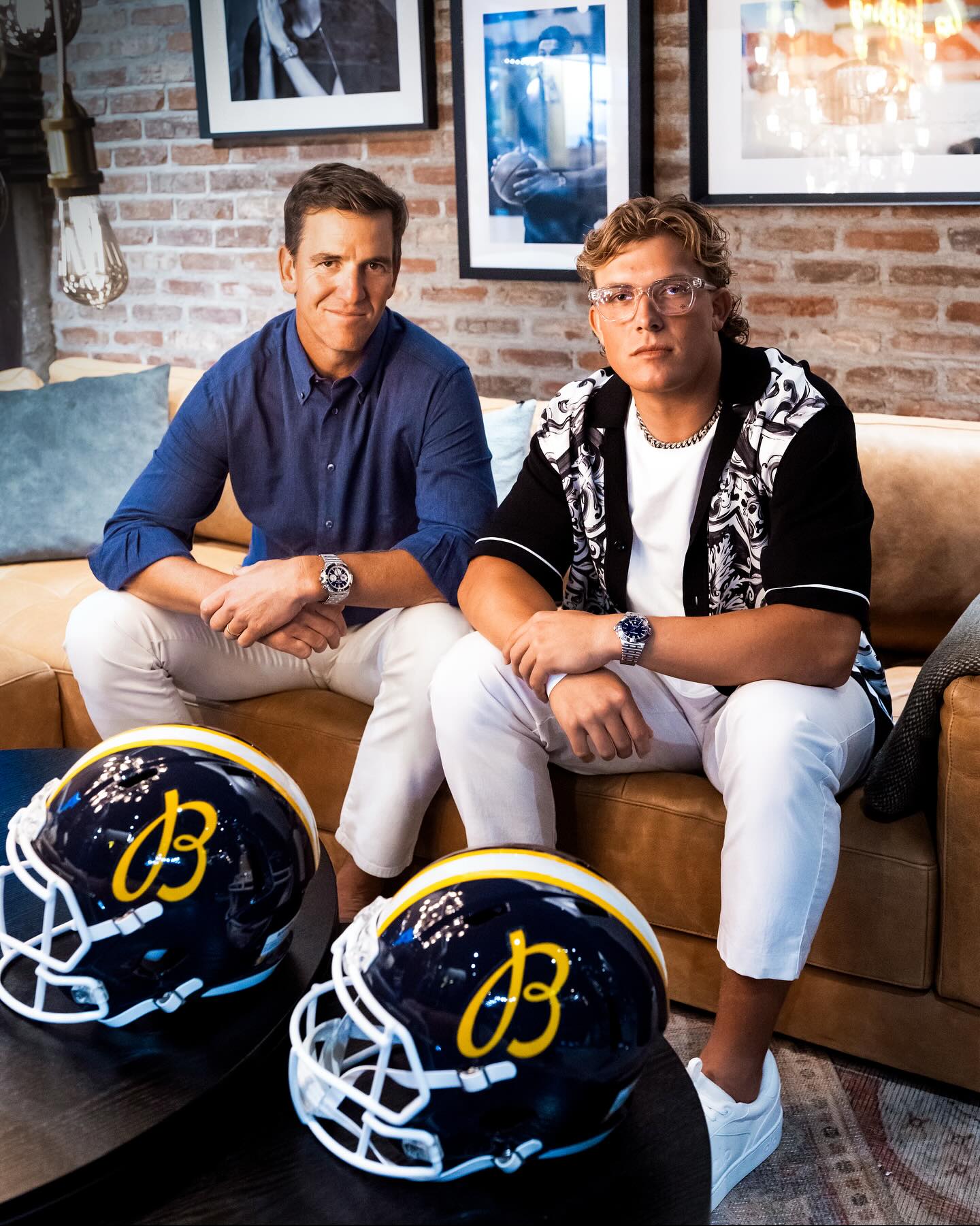 Instagram post by @jaxsondart for BREITLING. Caption reads: From Oxford to NYC. Welcoming @JaxsonDart to the....