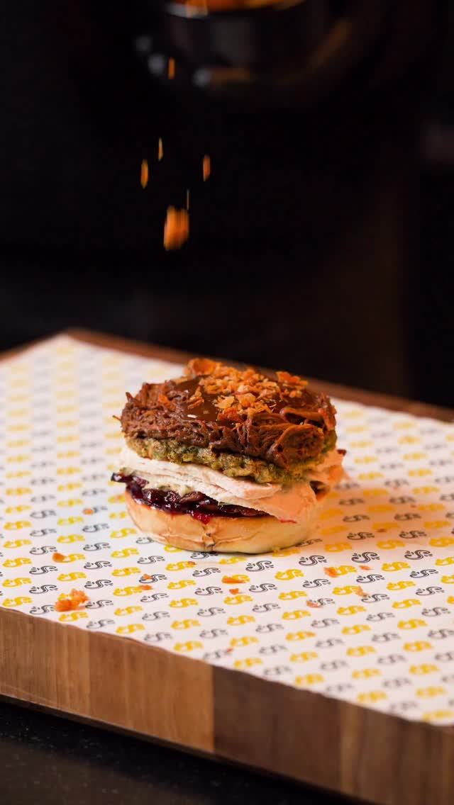 Instagram post by @sandwichsandwichuk for Heinz. Caption reads: The Hot Christmas sandwich is back and I’m going....