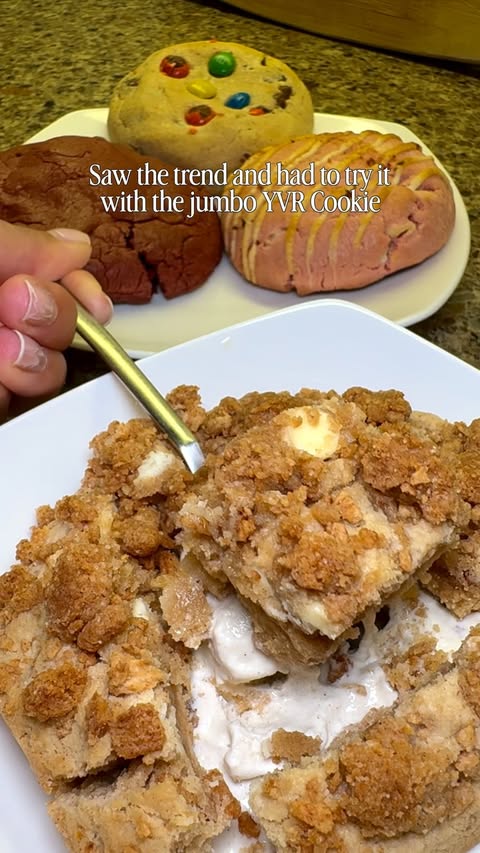 Instagram post by @thedinnerclub__ for Toronto/GTA Business Promotions & Collaborations. Caption reads: Cinnamon Toast Crunch cookie & ice cream… say less....
