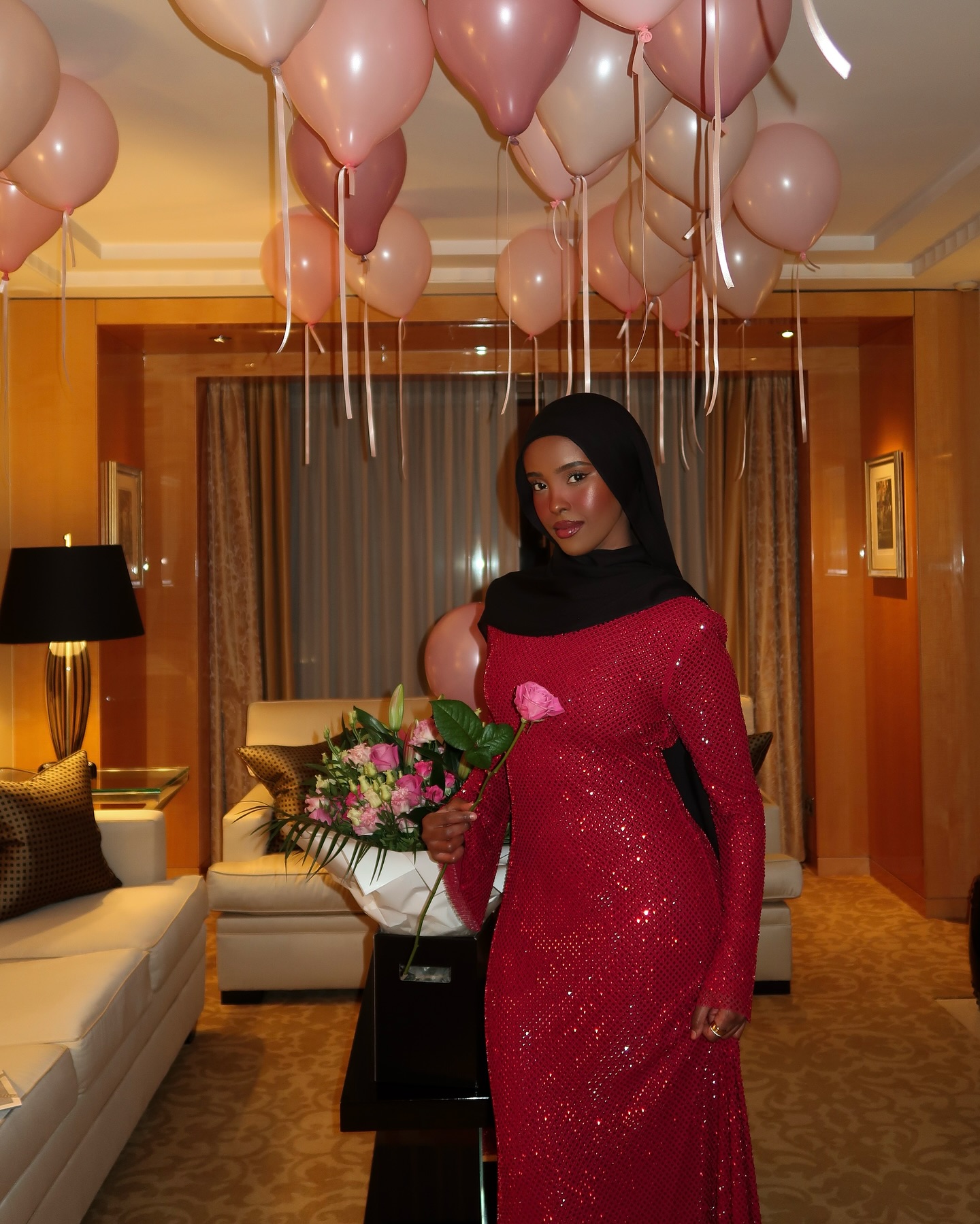 Instagram post by @okayasmin for SELF-PORTRAIT. Caption reads: chapter 25 🎂💌❤️✨

celebrating at the perfect....