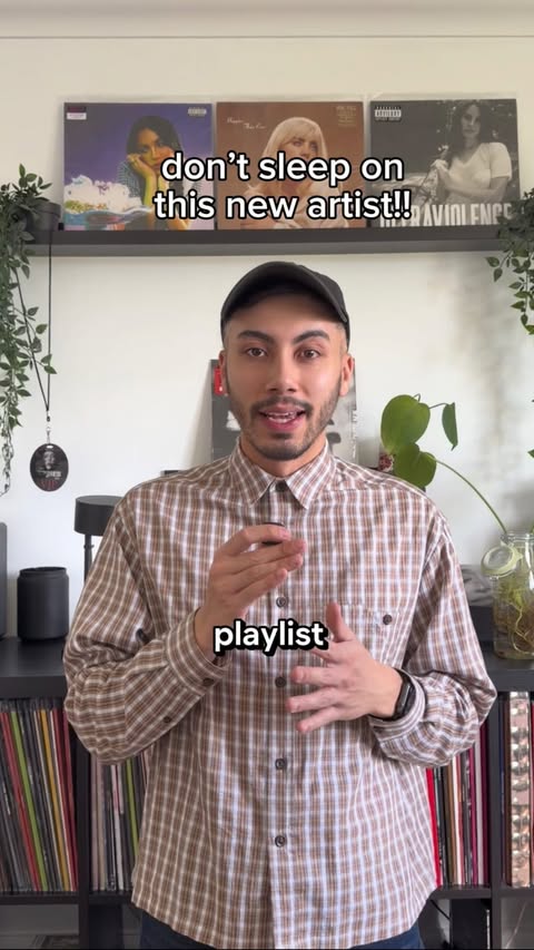 Instagram post by @mikexvinyl for Spotify. Caption reads: [...] else is my new favourite hobby >>>....