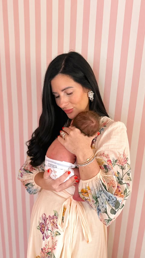 Instagram post by @lynleeposton for Huggies. Caption reads: #ad Our tiny girl is growing more and more each....