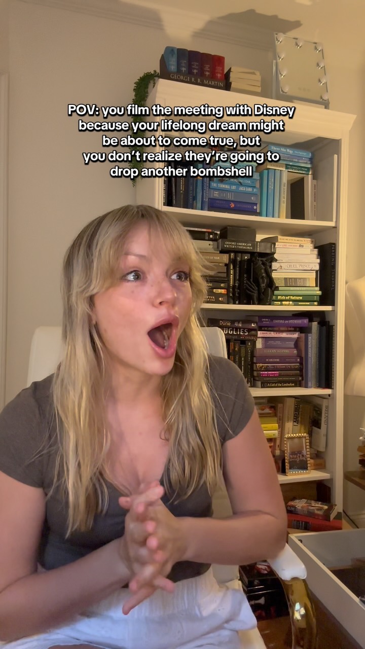 Instagram post by @sashaesloan for Disney Publishing Worldwide. Caption reads: One of the most incredible moments of my life 🤍 I....