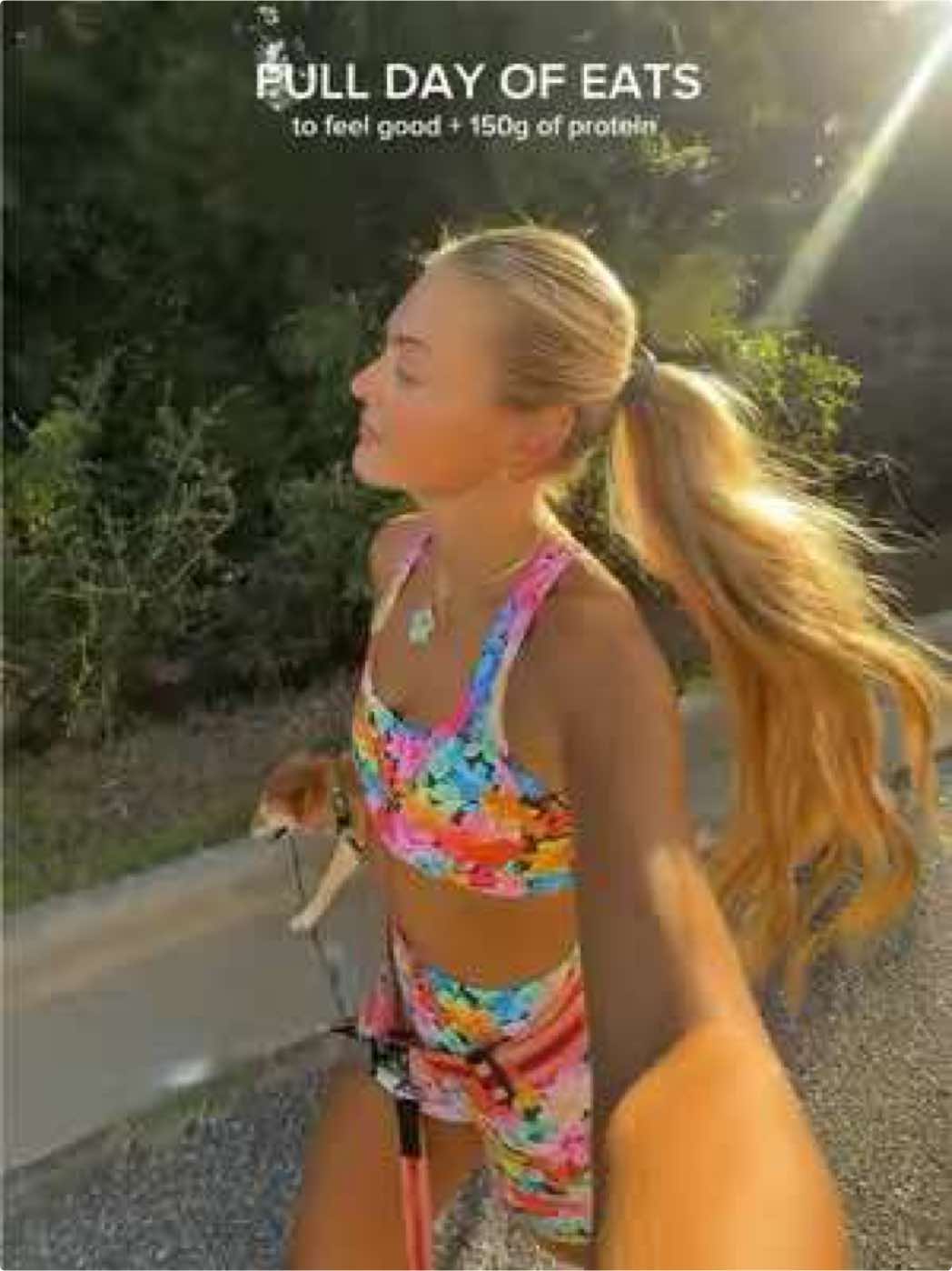 TikTok post by @rainbowsunshineandclover for Purely Elizabeth. Caption reads: fullll day of eats 🤸🏼‍♀️🌞🧚🏼‍♀️⭐️ @Fruit Riot....