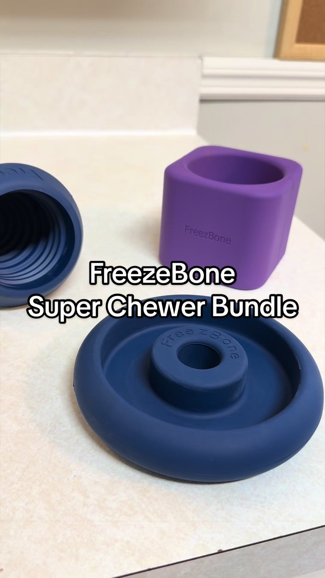TikTok post by @alabnamedbruce for Freezbone. Caption reads: Our @Freezbone package finally arrived ! I went....