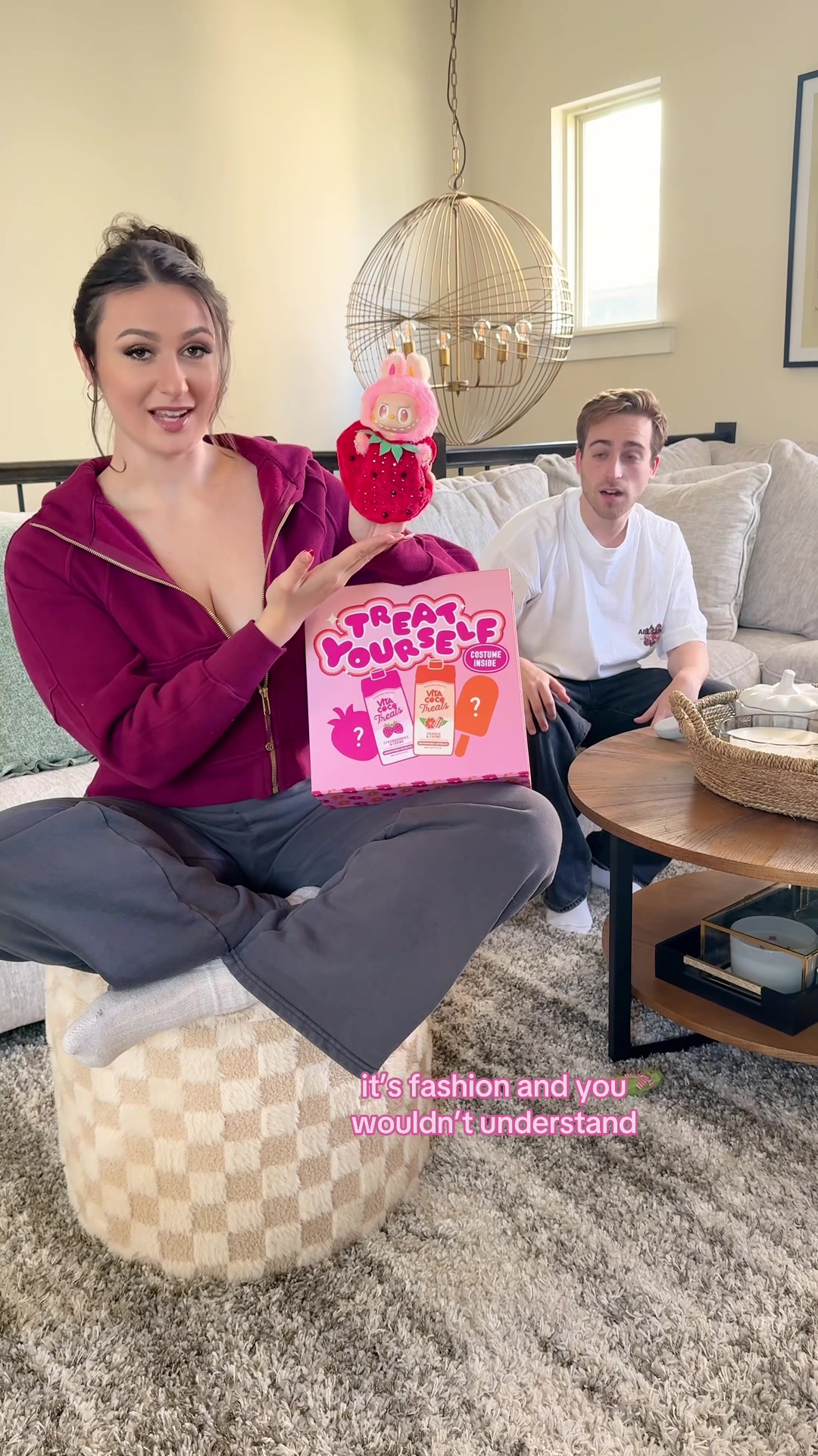 TikTok post by @austinandlexi for Vita Coco. Caption reads: POV: you’re delulu but it’s for the aesthetic....