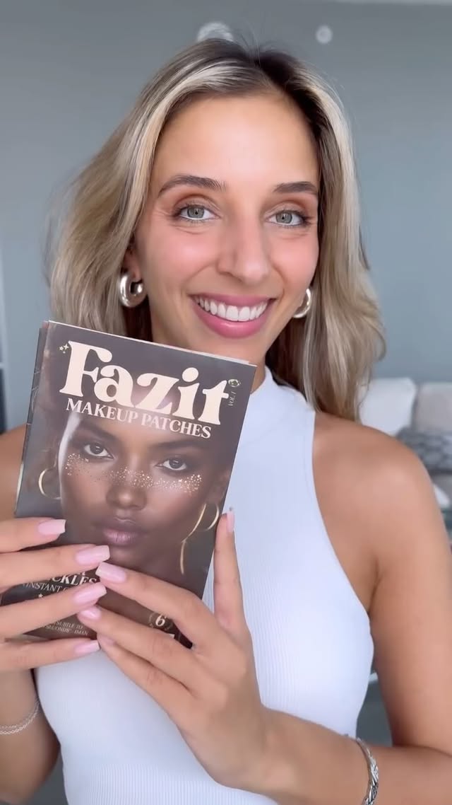 Instagram post by @honeyxcohen for Fazit. Caption reads: Shine bright with a touch of sparkle ✨....