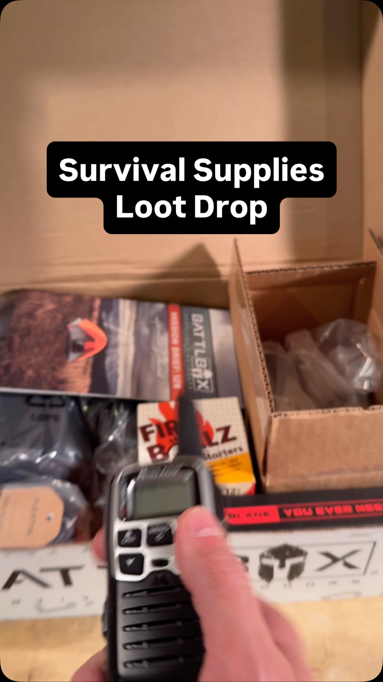 Instagram post by @prepperpress for BattlBox. Caption reads: [...] to my house once a month from @battlbox.....