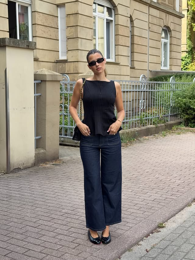 Instagram post by @leathurau for VILA. Caption reads: a good day starts with a good outfit....