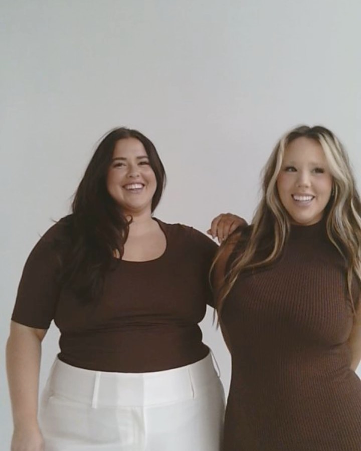 Instagram post by @emma.arletta for Lane Bryant. Caption reads: my creative director, my stylist, my bestie, my....