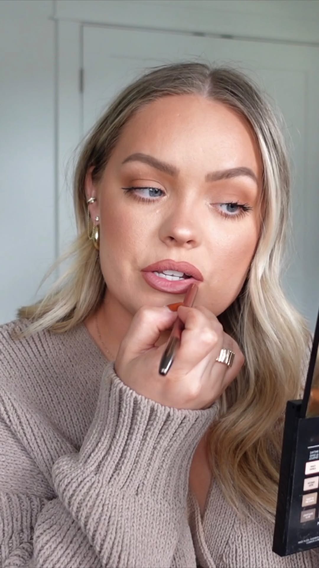 Instagram post by @briannafoxmakeup for Natural Cycles. Caption reads: GRWM while we chat about birth control I’ve been....