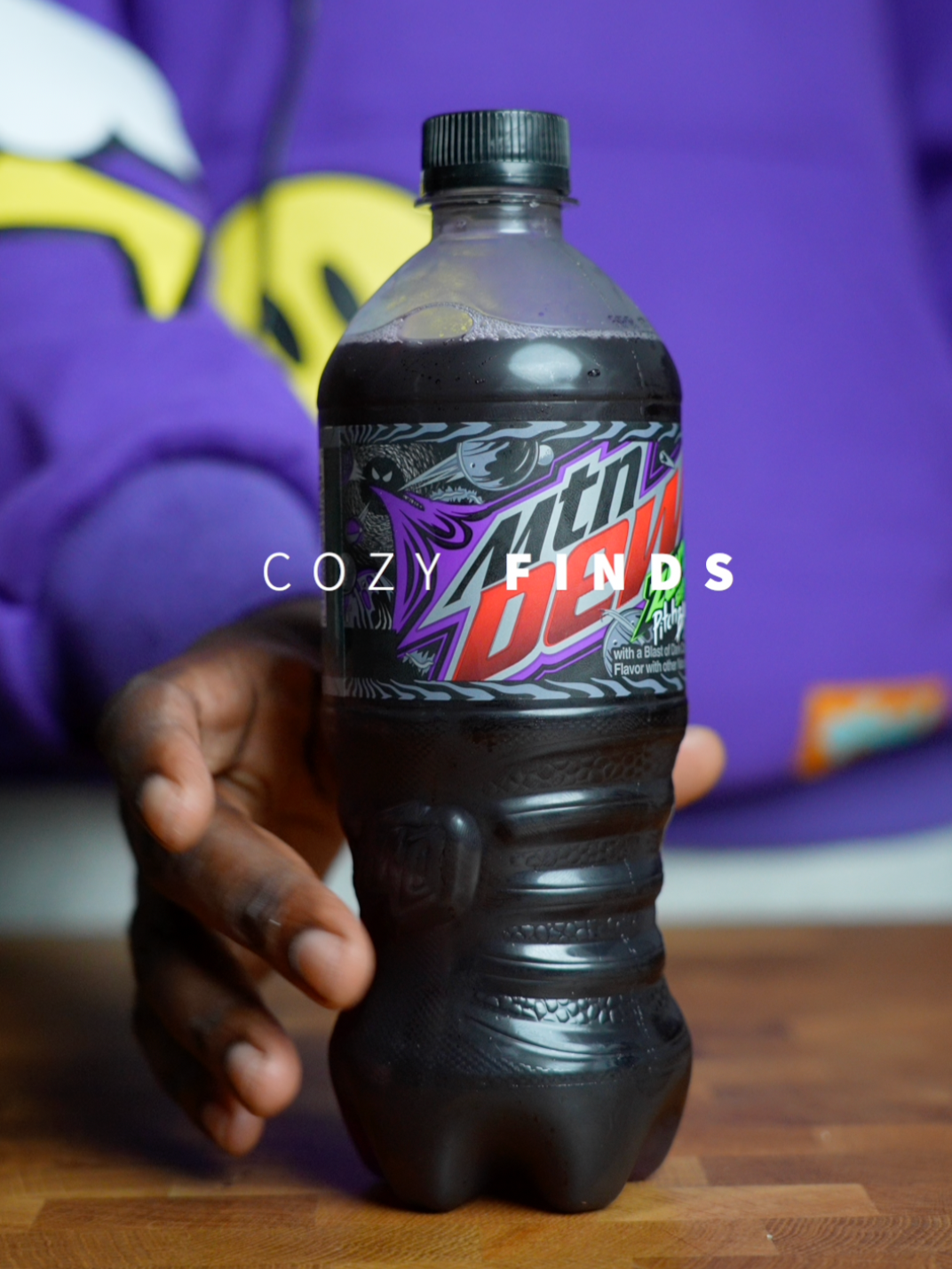 TikTok post by @cozyivn for Mountain Dew. Caption reads: I miss this flavor @mountaindew #cozyfinds.