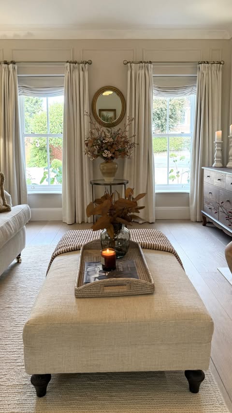 Instagram post by @the_hollies_1 for TWOPAGES. Caption reads: [...] beautiful relaxed Roman blinds from....
