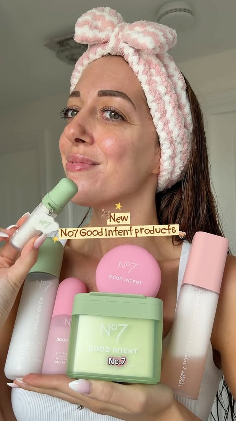 Instagram post by @neutralseverything for No7. Caption reads: [...] Good Intent products have dropped from....