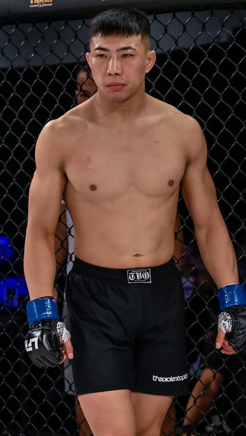 Instagram post by @thethrowdowncornholefestival for Legacy Fighting Alliance. Caption reads: #LFAQuickHits: Edmund Kwan 🇺🇸 Powered by:....