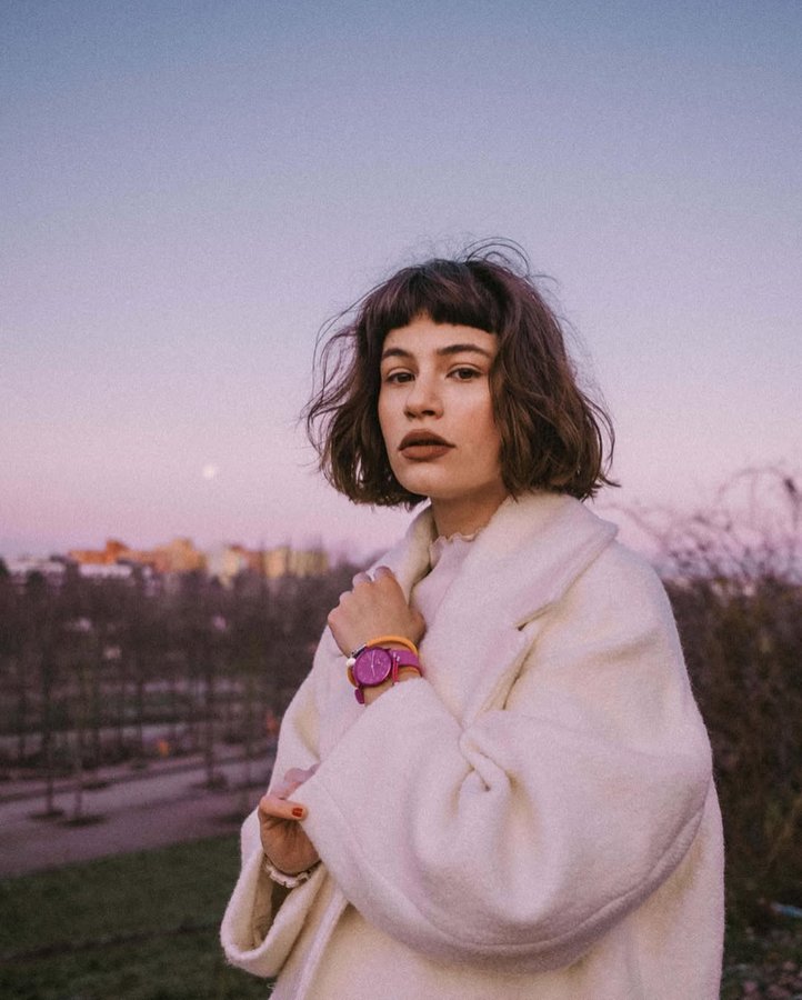 Instagram post by @leleberlin for SKAGEN. Caption reads: Anzeige / „Time is your most precious gift because....