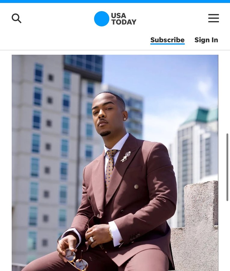 Instagram post by @mruppereastside for USA TODAY. Caption reads: [...] And Happy Juneteenth to you! 🎈 🗞️....