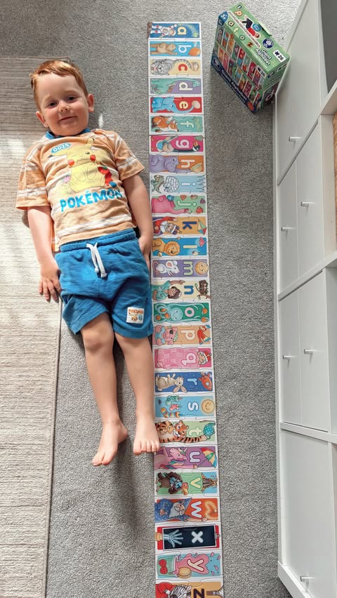 Instagram post by @lifeofcharliejames for Orchard Toys. Caption reads: 🏫 getting ready for school with @orchardtoys 🏫 .....