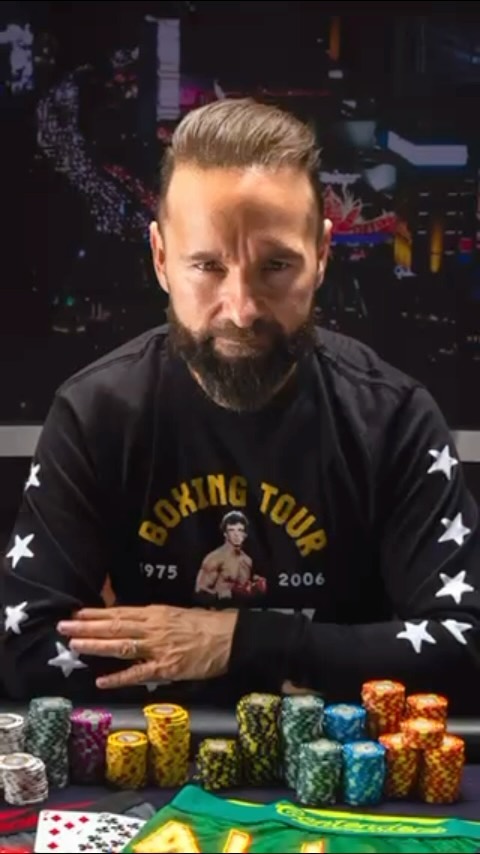 Instagram post by @dnegspoker for Contenders Clothing. Caption reads: [...] apparel collection available now....