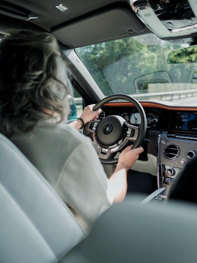 Instagram post by @therealoeckerli for Rolls-Royce Motor Cars. Caption reads: [...] the magic carpet ride! [AD]....