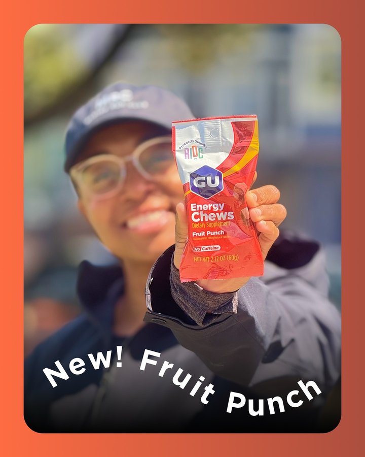 Instagram post by @runningdiversity for GU Energy Labs. Caption reads: The RIDC (@runningdiversity) and @guenergylabs....