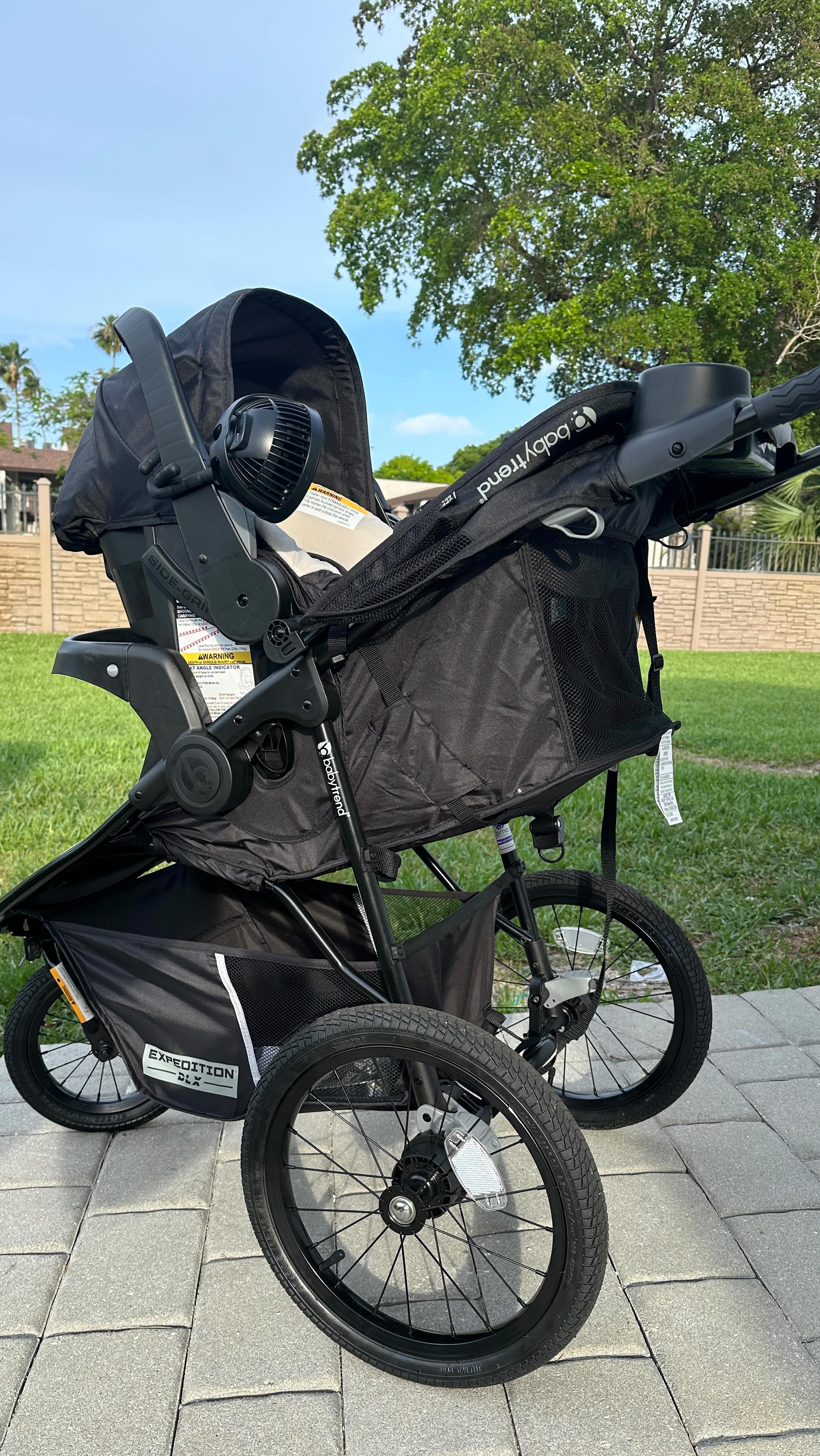 Instagram post by @ugcbydayana for Baby Trend. Caption reads: Which outdoor adventure with @babytrend are you....