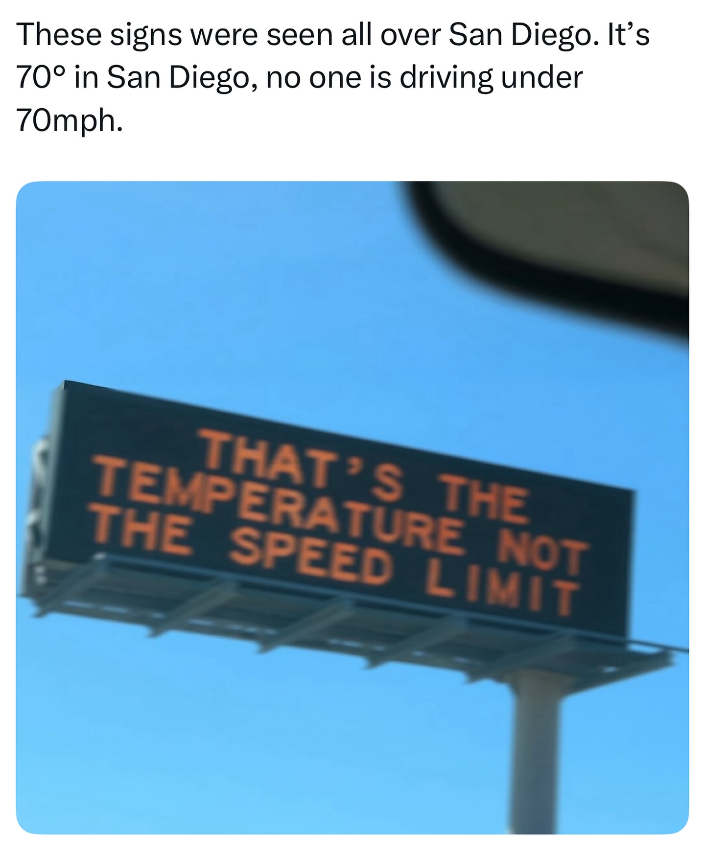 Instagram post by @sandiegohumor for James Helm. Caption reads: #ad who’s driving the temperature in SD? This....
