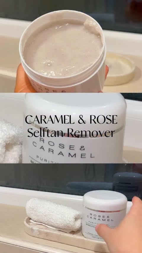 Instagram post by @glowwithafaf for Rose & Caramel. Caption reads: [...] fresh glow ✨
Old tan, meet your match ✨....