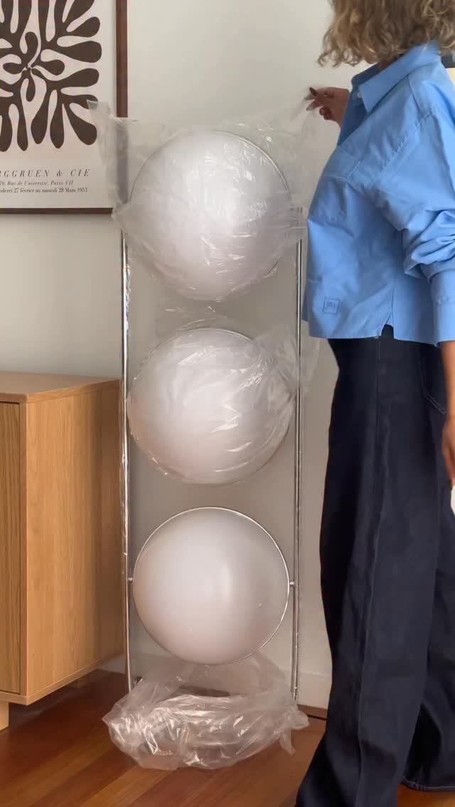 Instagram post by @azumiihome for Residence Supply. Caption reads: POV: You find the coolest floor lamp!

Chrome and....