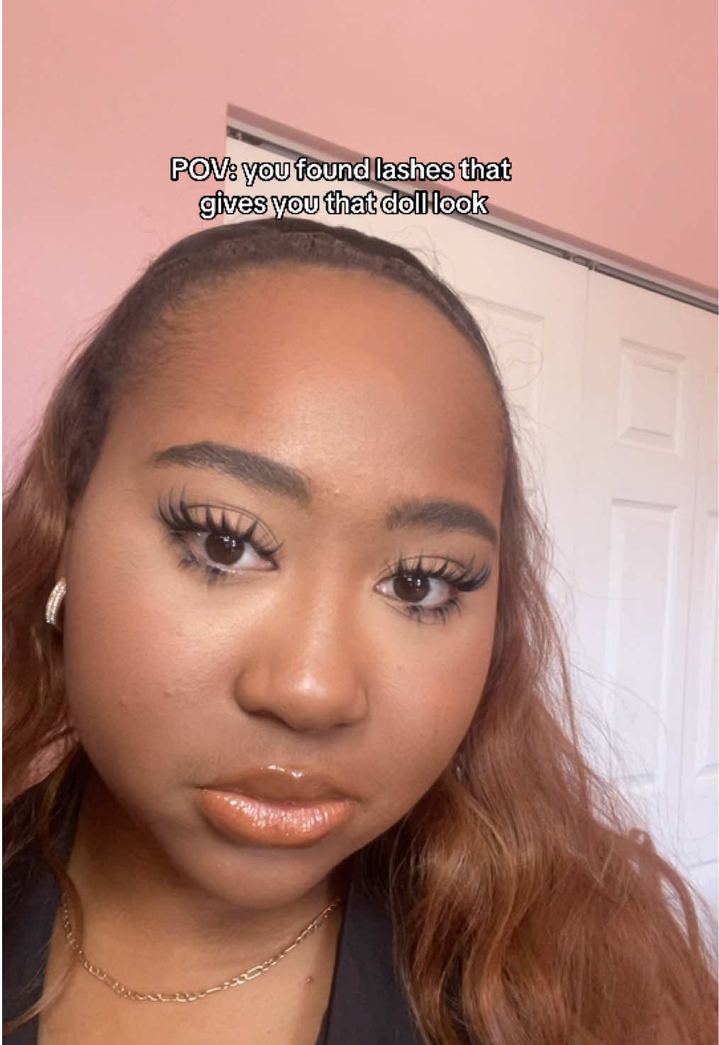 TikTok post by @soniquefacey for Okay Love Lashes. Caption reads: Lash map 18,18,16,16,14,14,12 8,8,8 @OKAYLOVE....