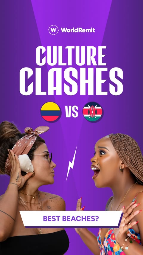 Instagram post by @dorea_chege for WorldRemit. Caption reads: ☀️ Culture Clash Week 4: 🌴 

Who’s got the best....