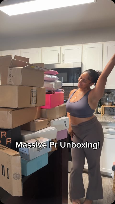Instagram post by @allriyt for essence cosmetics. Caption reads: This is insane 🥹💕 #prhaul #unboxingvideo....