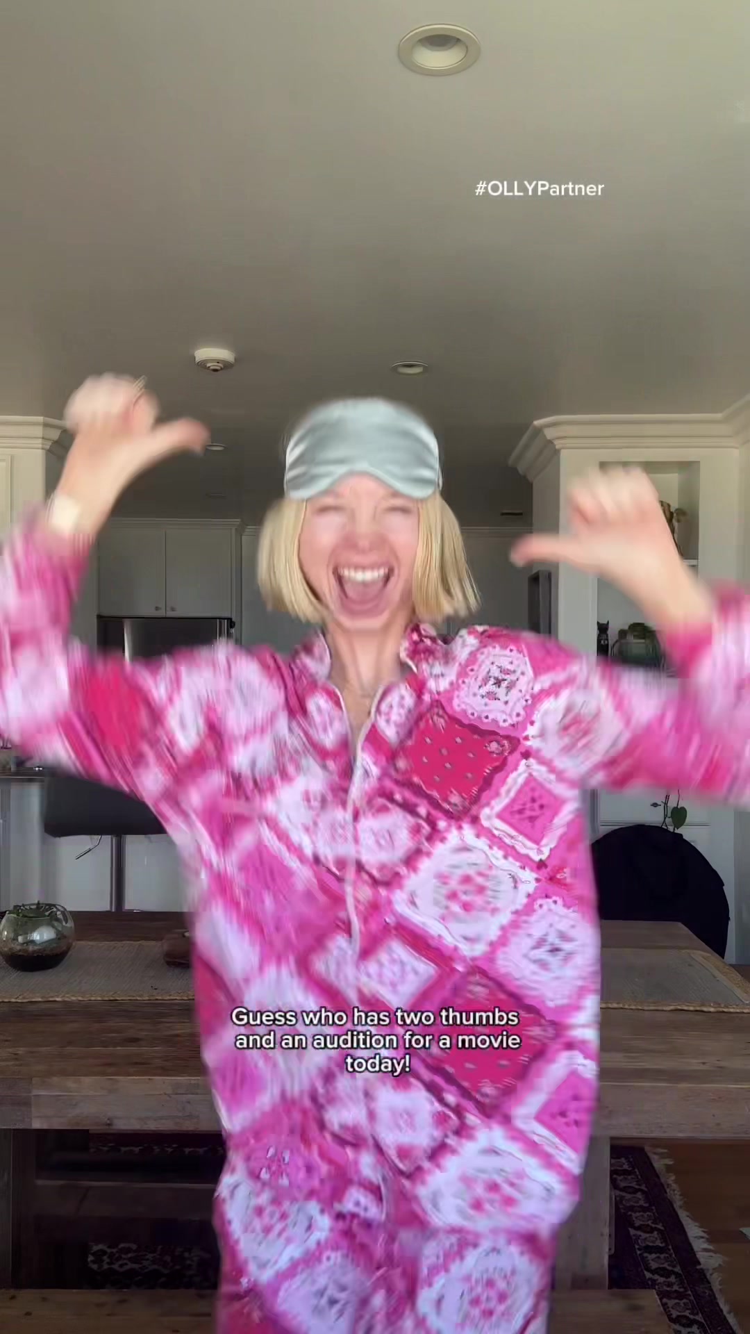 TikTok post by @kirby_j for OLLY. Caption reads: #OLLYPartner Get ready with me for an audition....