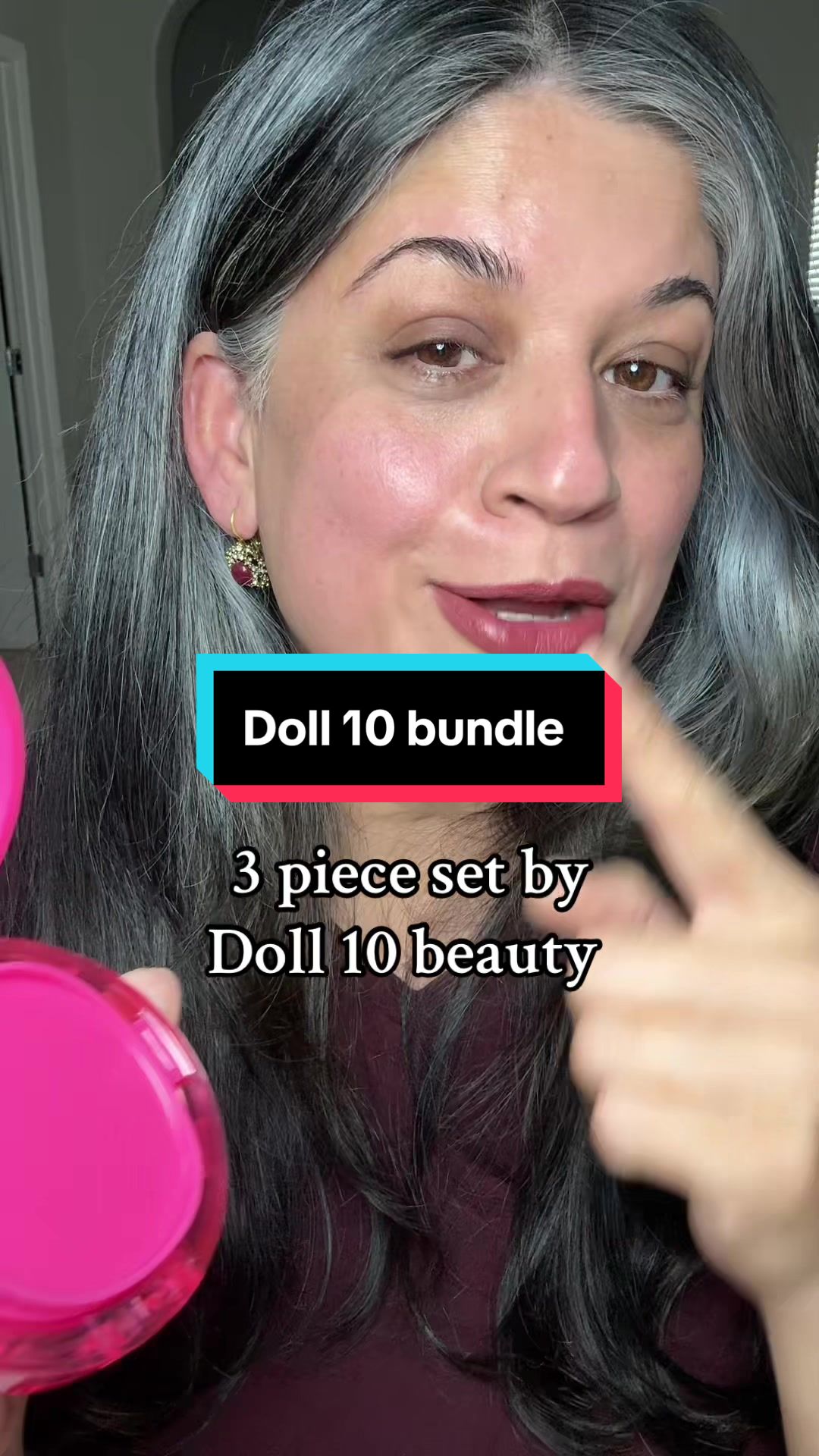 TikTok post by @selfiequeen1977 for Doll 10 Beauty. Caption reads: [...] #tiktokshopcreatorpicks #doll10beauty @Doll....