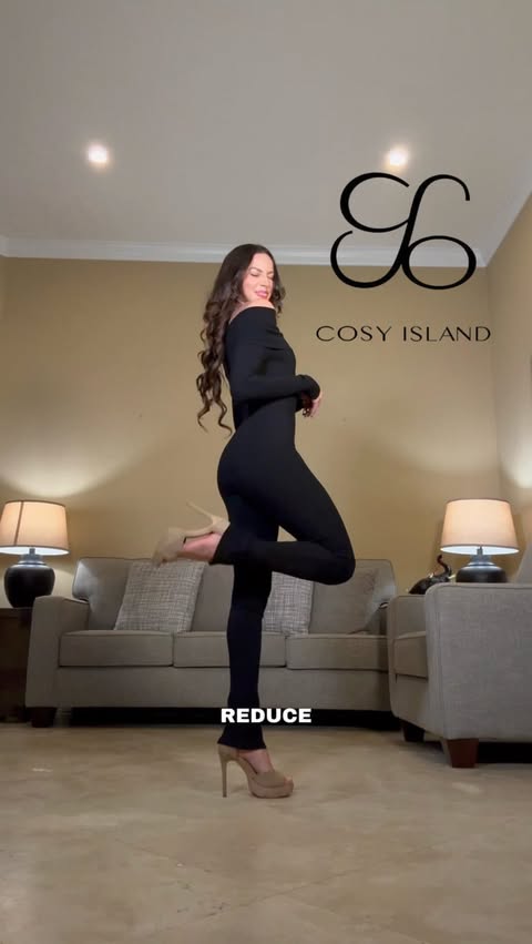 Instagram post by @officiallizsanchez for Cosy Island. Caption reads: [...] Who doesn’t love comfy high heels? 👠....