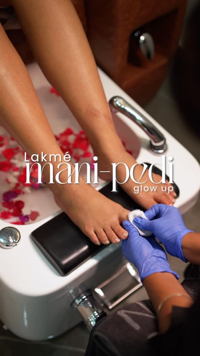 Instagram post by @p_r_a_g_y_a_08 for Lakmé Salon. Caption reads: Soft hands, polished nails and the perfect....