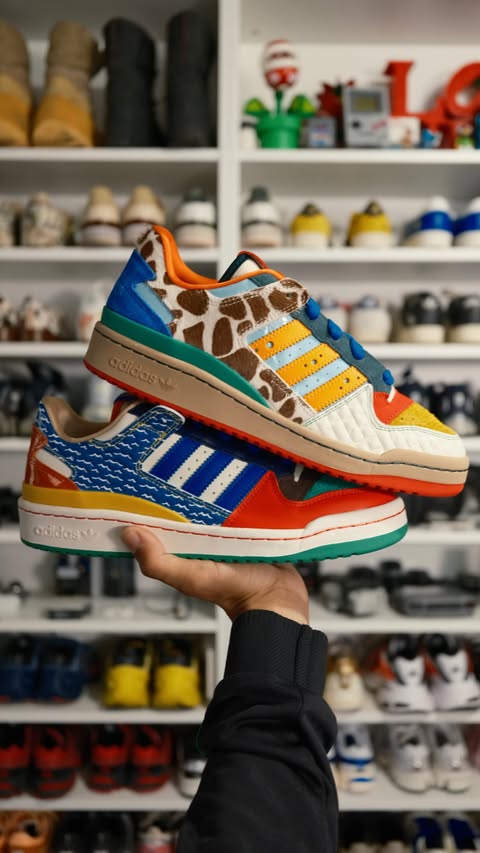 Instagram post by @itsgeza for adidas Originals. Caption reads: my guy @shakejmj love the kicks thank you fr!!!....